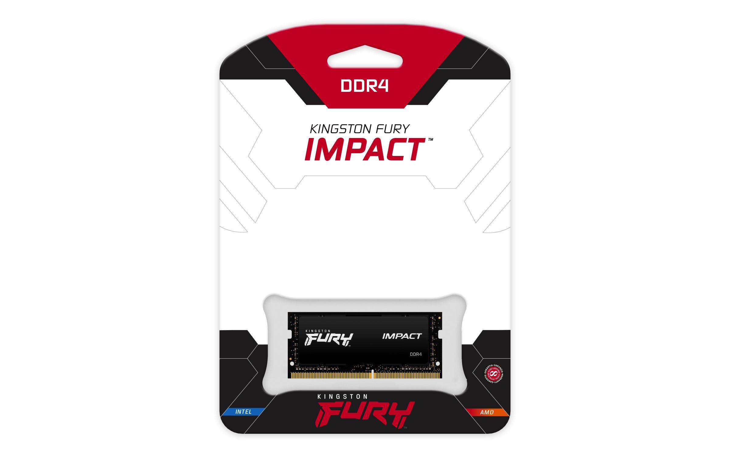 Memória RAM KINGSTON FURY Impact KF432S20IB/32 (3200 MHz - 32 GB - SO-DIMM), miniatura 3