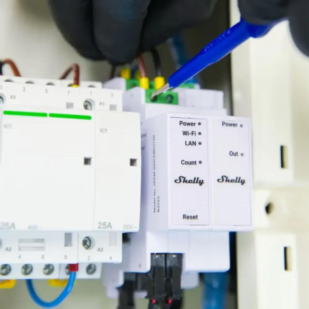Módulo Medidor de Consumo Trifásico SHELLY Pro 3EM-3CT63 (63 A - Wi-Fi, Ethernet e Bluetooth - Calha DIN), miniatura 3