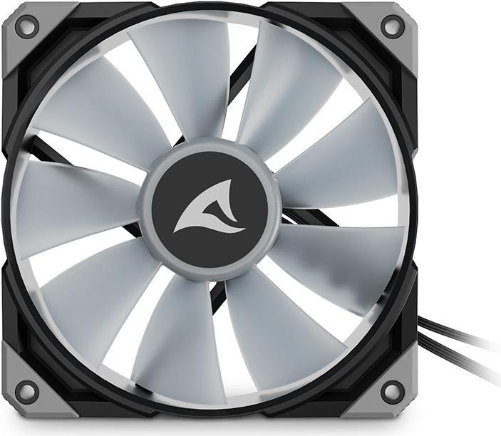 Ventoinha de Caixa SHARKOON Rebel F50 PWM (RGB endereçável - Preto)