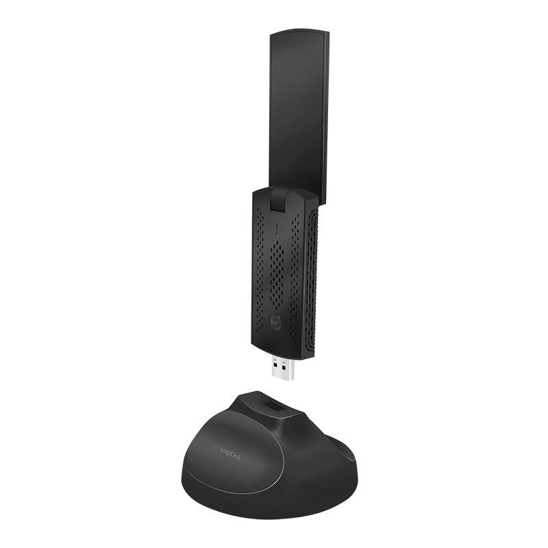 Adaptador Wi-Fi USB LOGILINK WL0247 (Wi-Fi 5 - 1300 Mbit/s - Dual-band - Preto)