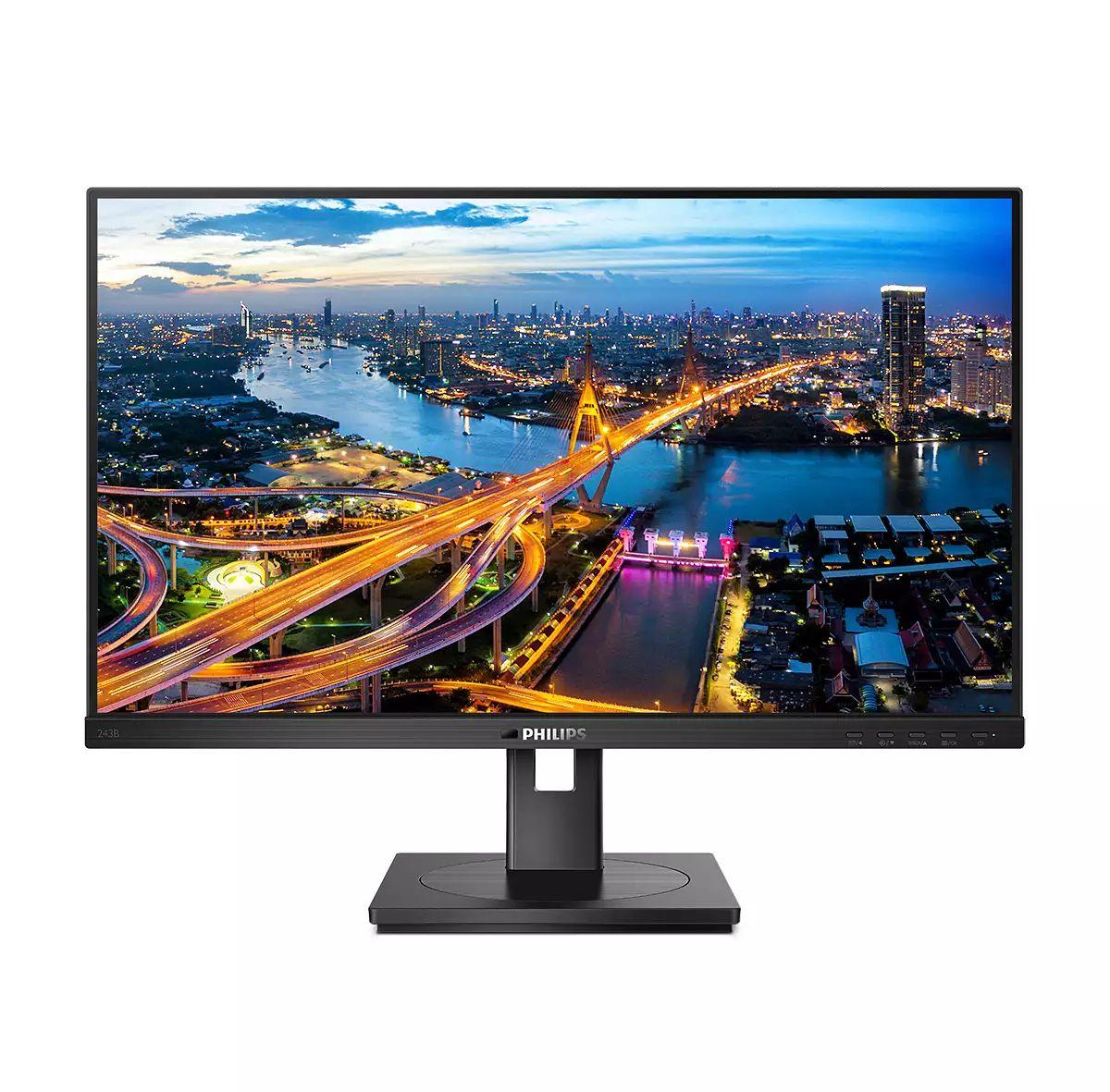 Monitor PHILIPS 243B1/00 (23,8" - IPS - 75 Hz - Preto)
