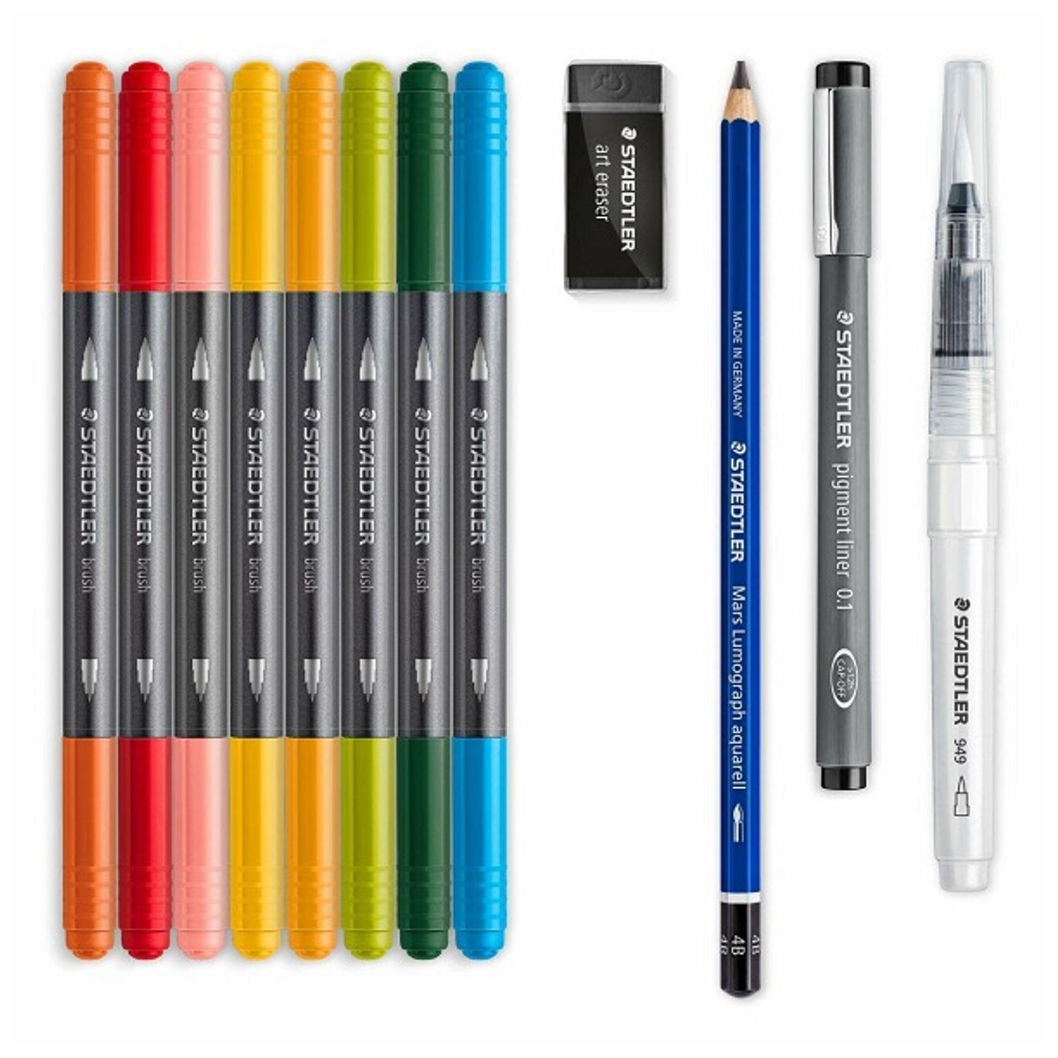 Conjunto de Marcadores Aguareláveis STAEDTLER Design Journey 61 3001-1 (12 Peças), miniatura 3