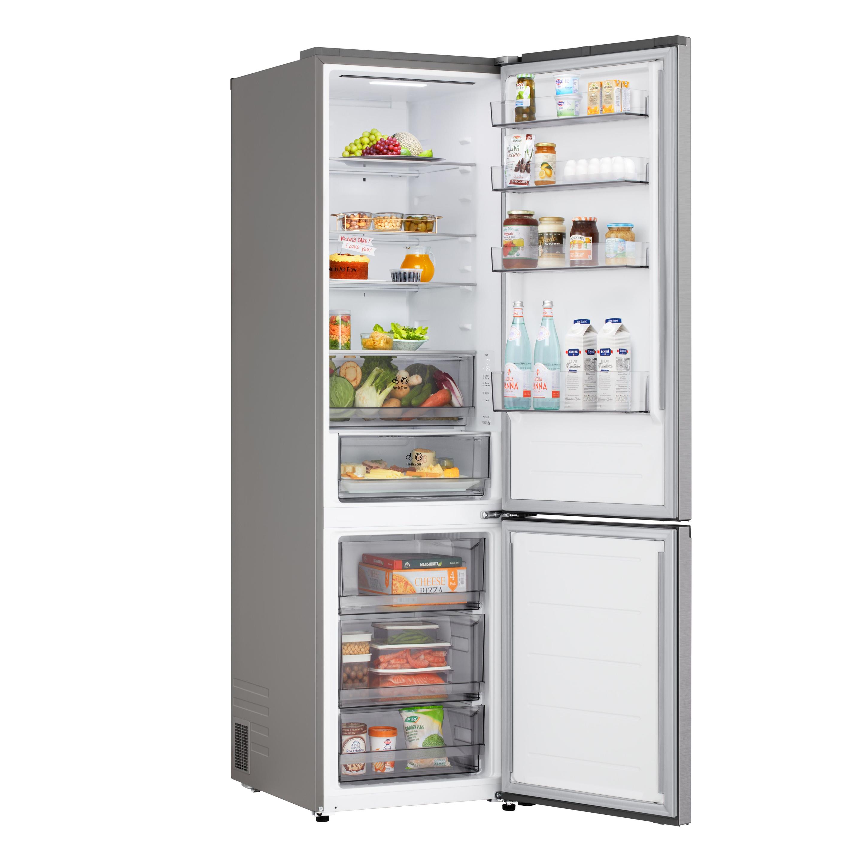 Frigorífico Combinado Independente LG GBBSJ20DPY (375 l - 203x59,7x67,4 cm - 60 cm - Inox) — miniatura 4