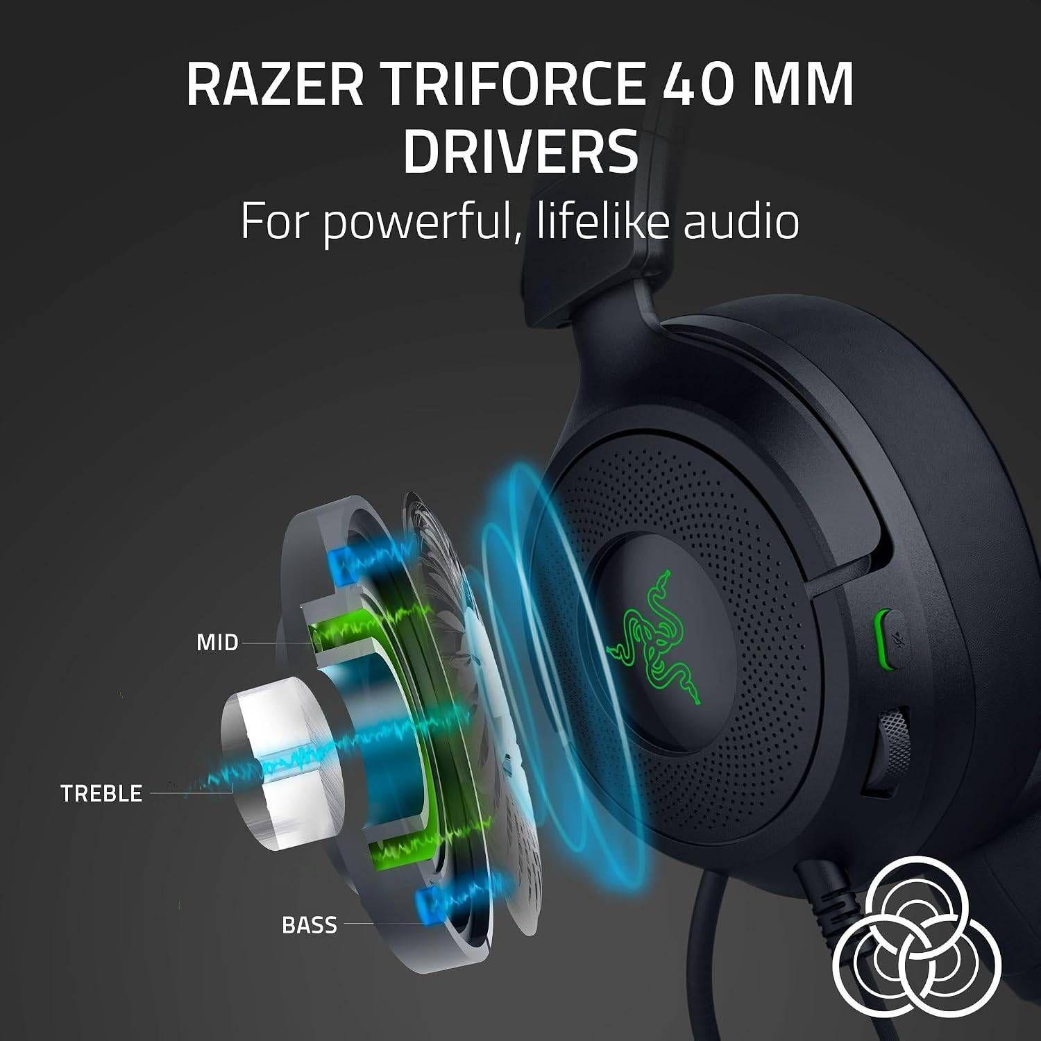 Headset Gaming RAZER Kraken Kitty V3 X (Binaural - Com fios - Circum-aural - Preto) — miniatura 5