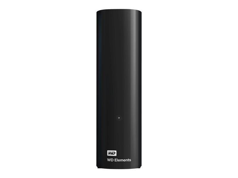 Disco Rígido Externo HDD WESTERN DIGITAL WD Elements Desktop WDBWLG0100HBK-EESN (10 TB - 3,5 polegadas - Micro-USB B - Preto)