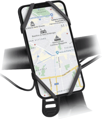 Suporte de Telemóvel para Bicicleta e Trotinete Elétrica SBS TEERIDEHOLD (6,5" - Preto)