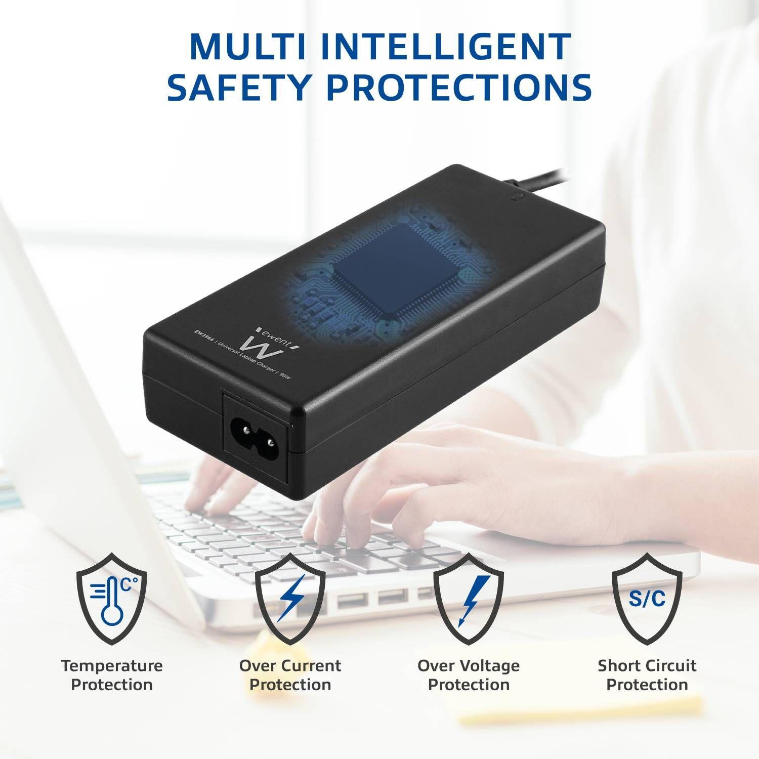 Carregador de Portátil EWENT EW3898 (HP - AC para DC - Preto), miniatura 3