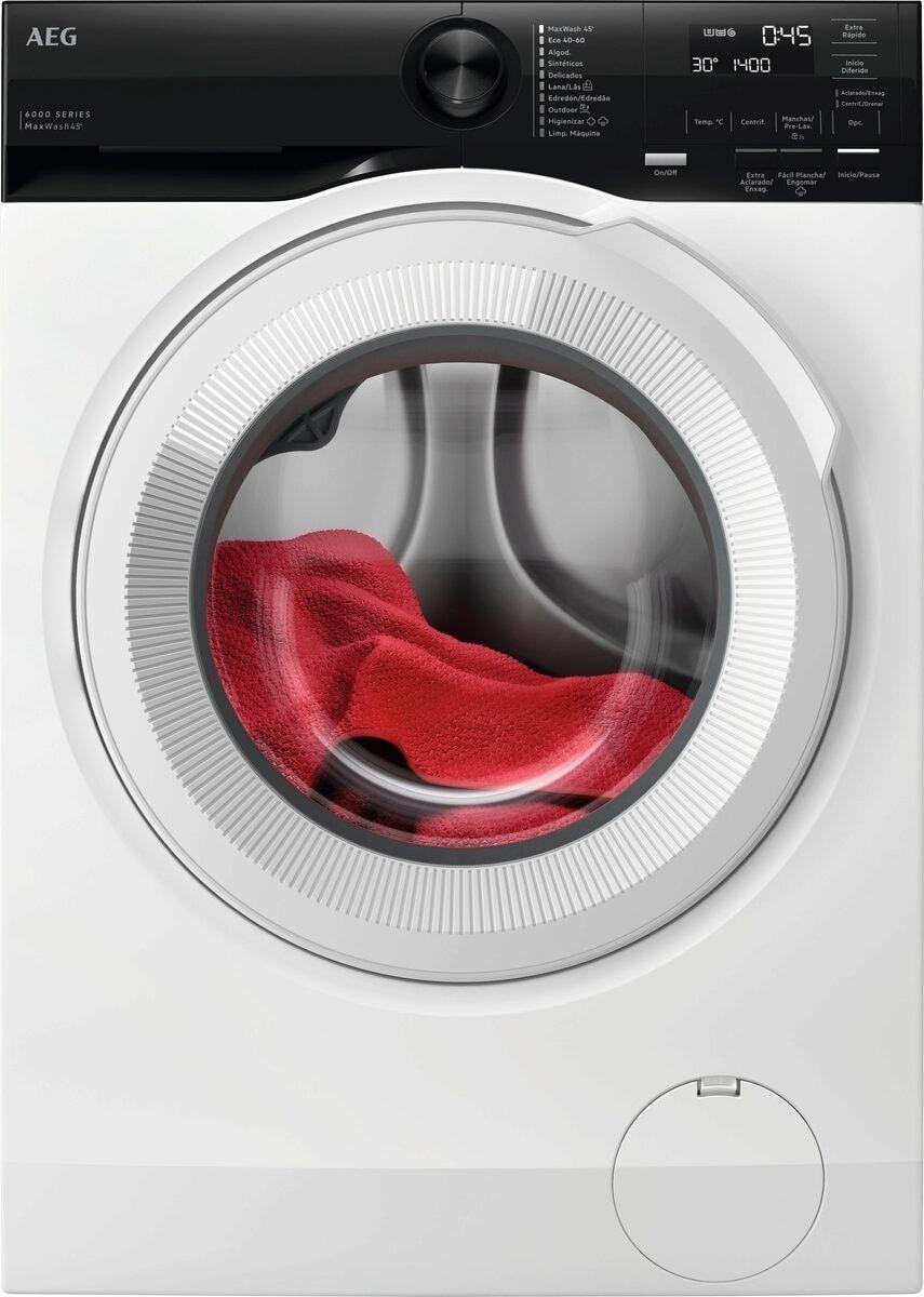 Máquina de Lavar Roupa Independente AEG LFE6G54H2B (1400 RPM - B - 52 l - Branco)