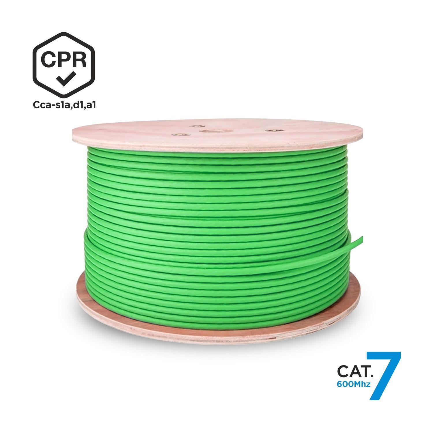 Cabo de Rede RJ45 AISENS A146-0667 (305 m - Cat7 - Verde), miniatura 3