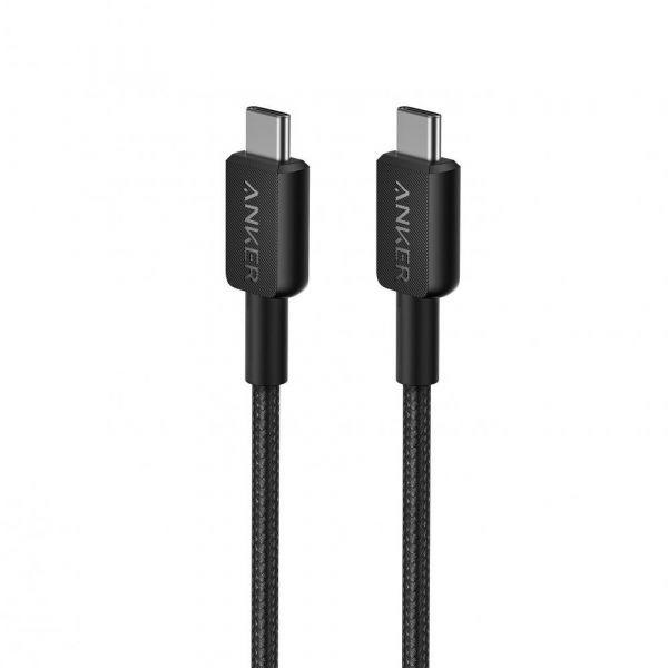 Cabo USB-C para USB-C ANKER 322 (0,9 m - USB-C - Preto) — miniatura 2