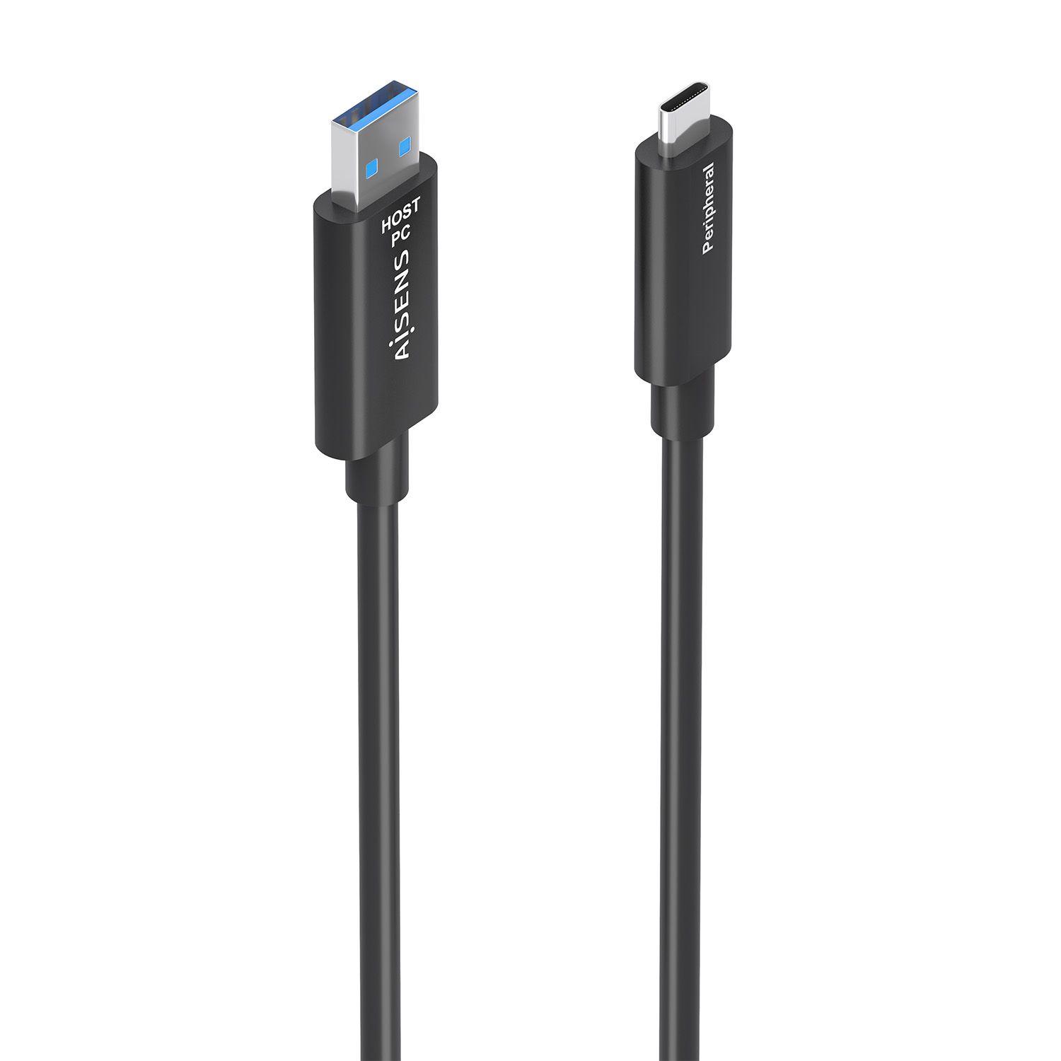 Cabo USB AISENS A157-0925 (15 m - USB C - 2 x USB A - Preto), imagem 1