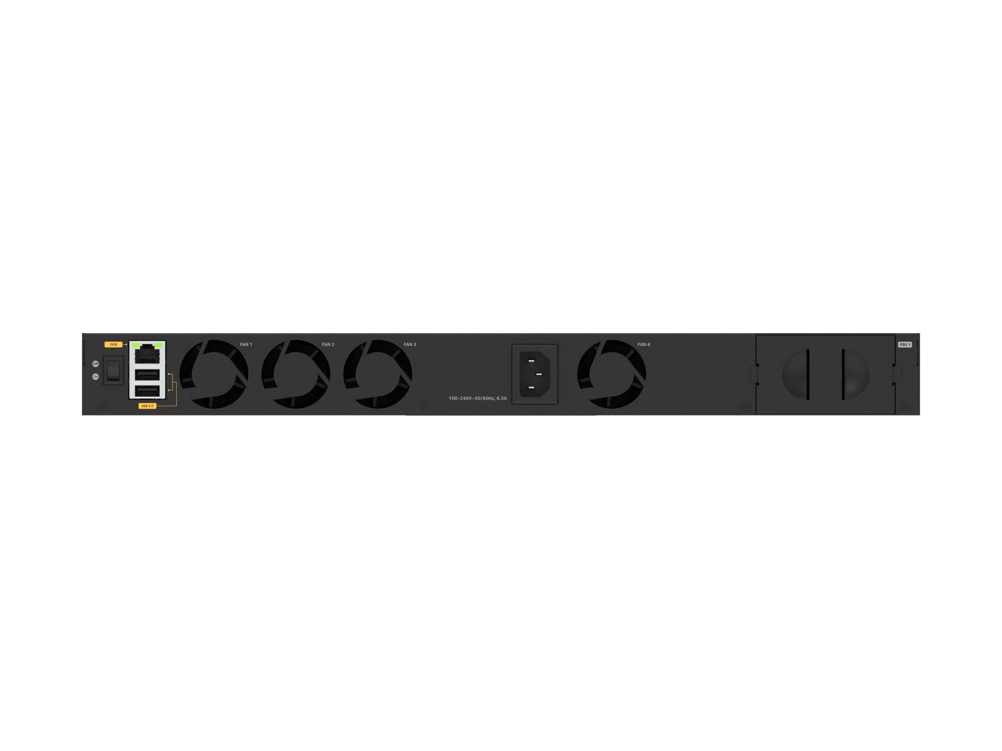 Switch Gerido NETGEAR XSM4328FV-100NES (32 MB - 680 Gbit/s - L3 - Preto) — miniatura 4