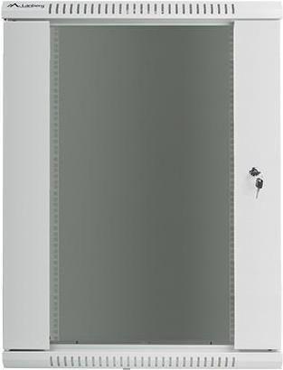 Armário Rack de Parede LANBERG WF01-6618-10S (18U - 19" - 600 x 600 mm - Porta de Vidro - Cinzento)