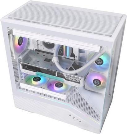 Caixa de Computador LIAN LI Vector V100R (ATX, EATX, micro ATX, Mini-ITX - Mid Tower - Plástico, Vidro temperado, Aço - Branco) — imagem 1