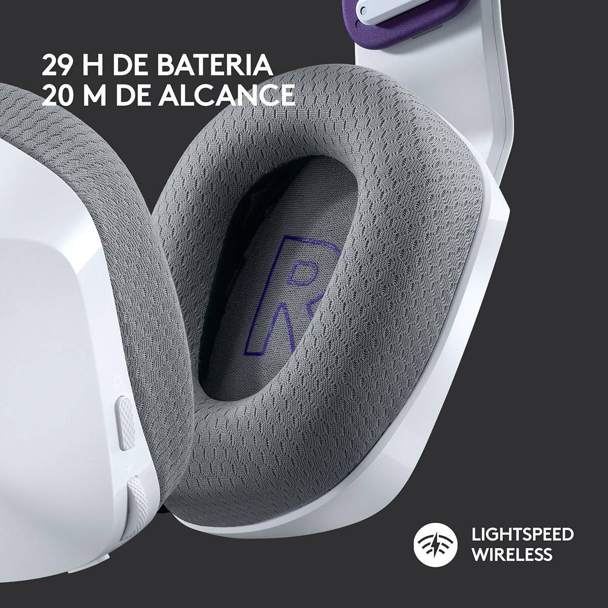 Headset Gaming LOGITECH G733 (5,55 Wh - 40" - Branco) — miniatura 5