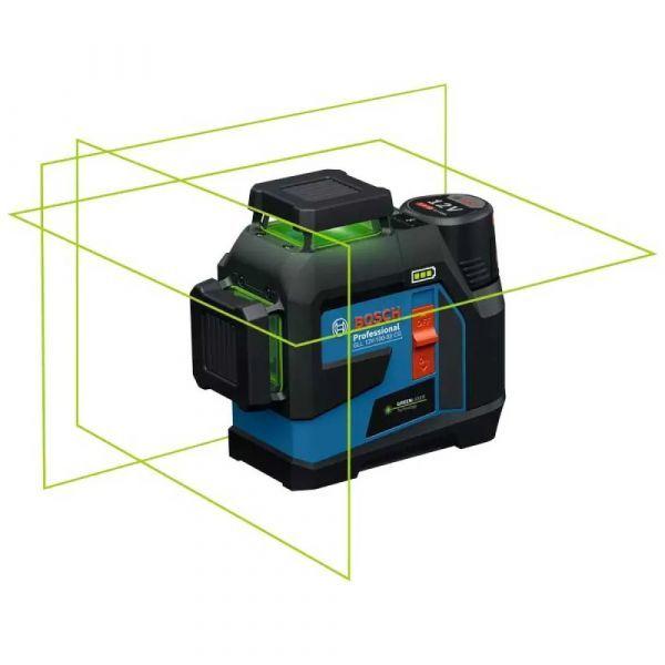 Nível Laser de Linhas BOSCH GLL 12V-100-33 CG Professional (12 V - Bateria - Ião-lítio - Verde e Preto)