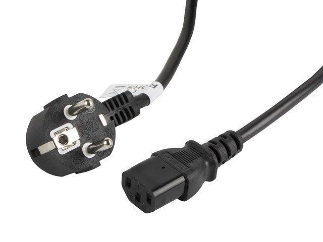 Cabo de Alimentação LANBERG CA-C13C-11CC-0050-BK (5 m - CEE 7/7 - Acoplador C13 - Preto)