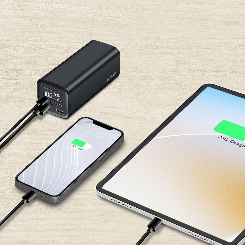Powerbank LOGILINK PA0350 (20000 mAh - 65 W - USB Type-C - Preto), miniatura 7