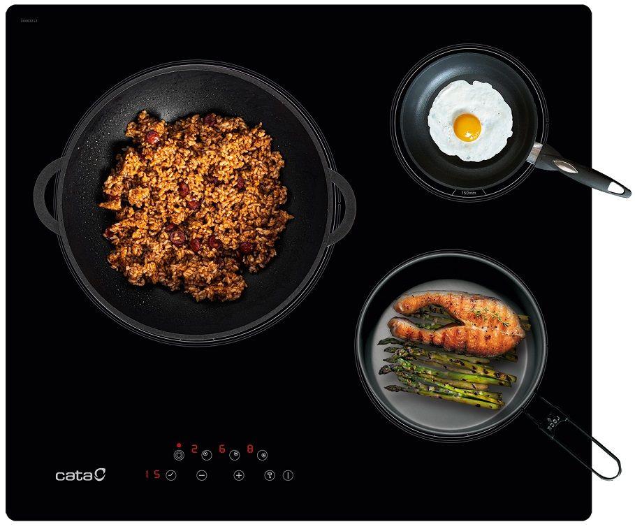 Placa Vitrocerâmica de Encastre CATA TT6003 (3 zonas - 5700 W - Vitrocerâmica radiante - Preto), miniatura 4