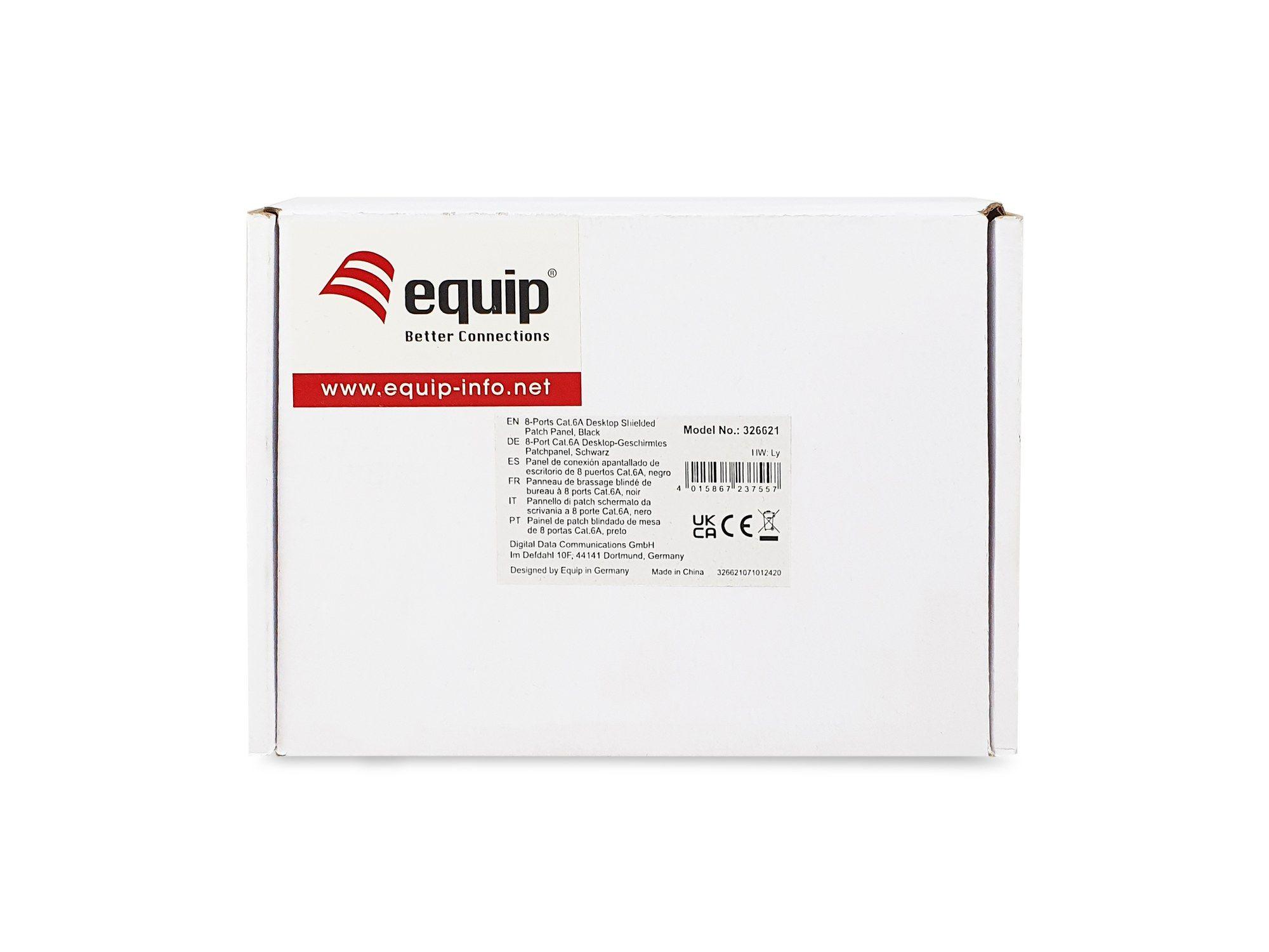 Patch Panel EQUIP 326621 (8 Portas RJ45 Cat6a 10GBase-T - Preto) — miniatura 6