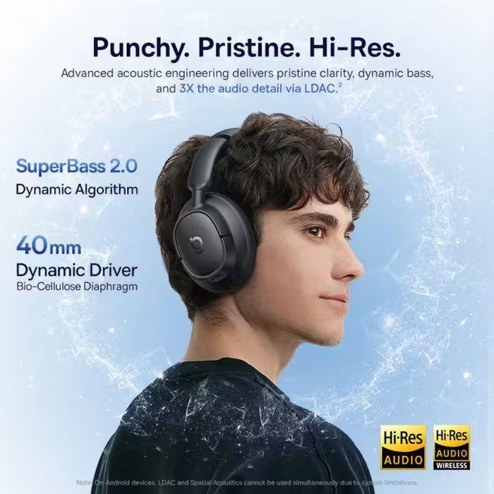 Auscultadores BASEUS Bass BH1 NC (Bluetooth - Supra-aural - 40 mm - Preto), miniatura 5