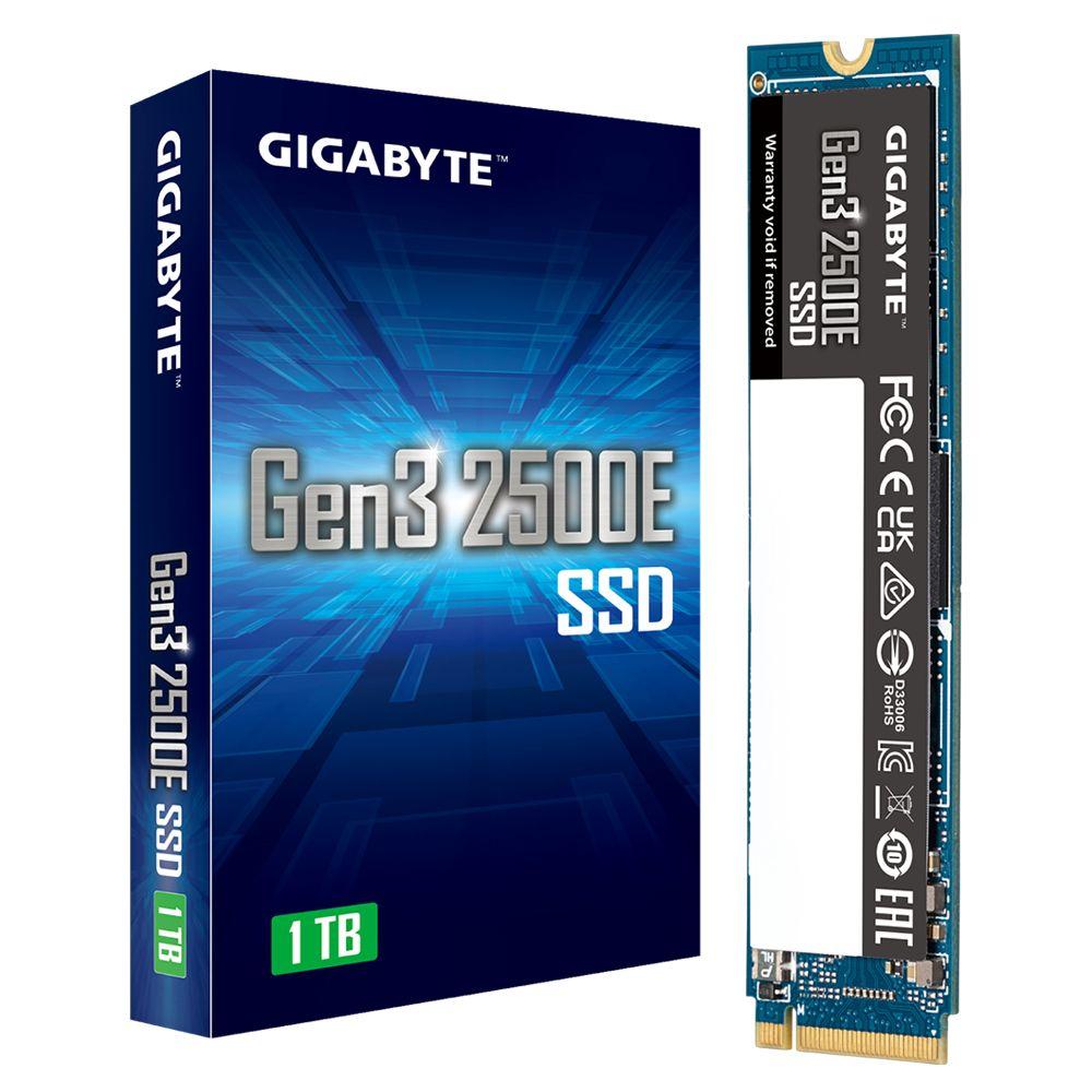 SSD GIGABYTE Gen3 2500E (1 TB - M.2 2280 - PCI Express 3.0 NVMe)