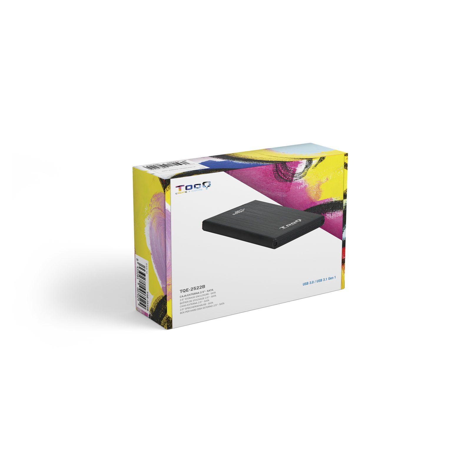 Caixa Externa TOOQ TQE-2522B (3 TB - 2.5" - USB 3.0 - Preto) — miniatura 6