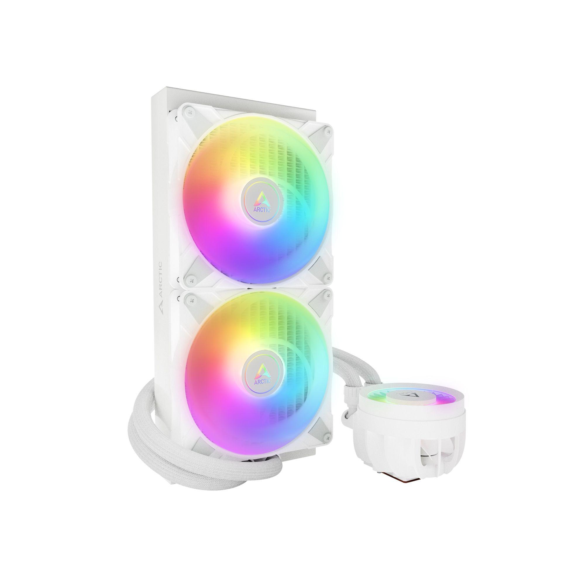 Sistema de Refrigeração Líquida ARCTIC Liquid Freezer III 280 A-RGB (14 cm - 2 ventoinhas - 1900 RPM - Branco) — miniatura 2