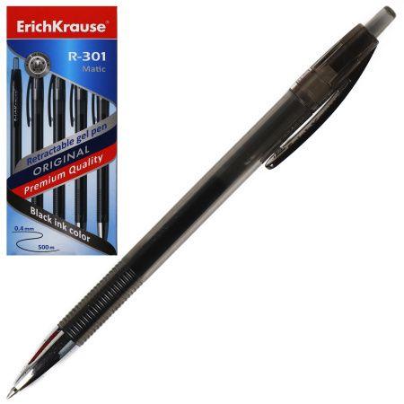 Esferográfica de Gel Automática ERICHKRAUSE R-301 Original Gel Matic (Plástico translúcido - Preto), miniatura 2