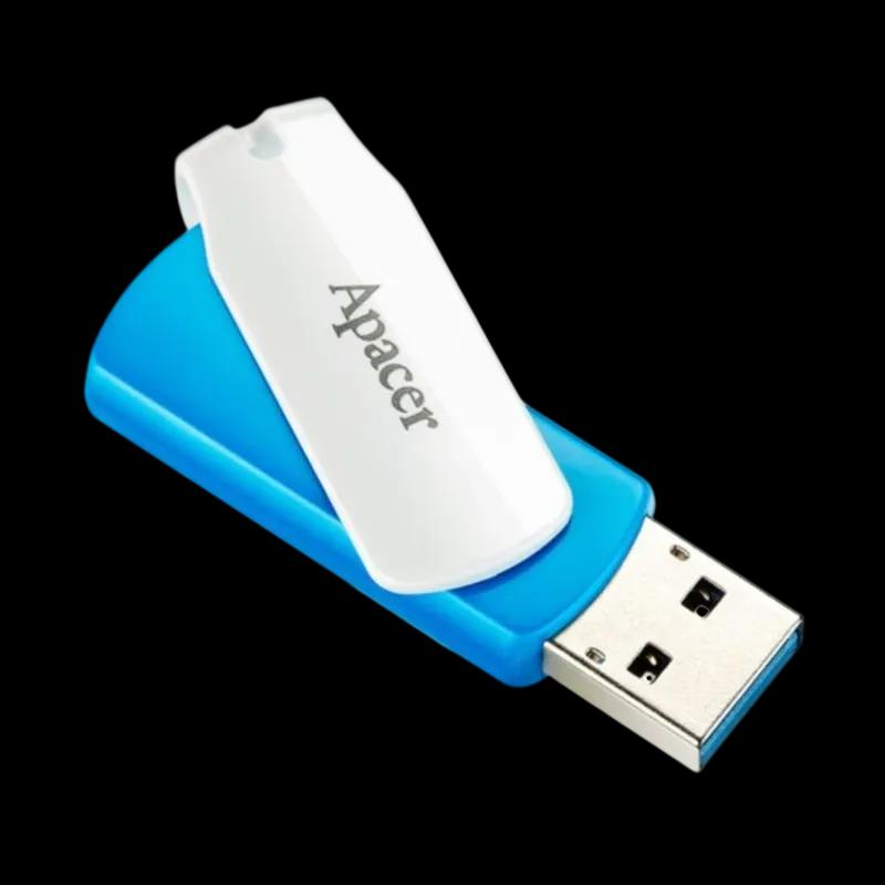 Pen USB APACER AH357 (Rotação - USB Type-A - USB 3.2 Gen 1 - Azul e Branco) — miniatura 3