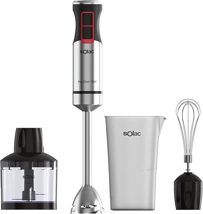 Varinha Mágica SOLAC BA5616 Pro Chef 1201 (1200 W - Preto/Inox)