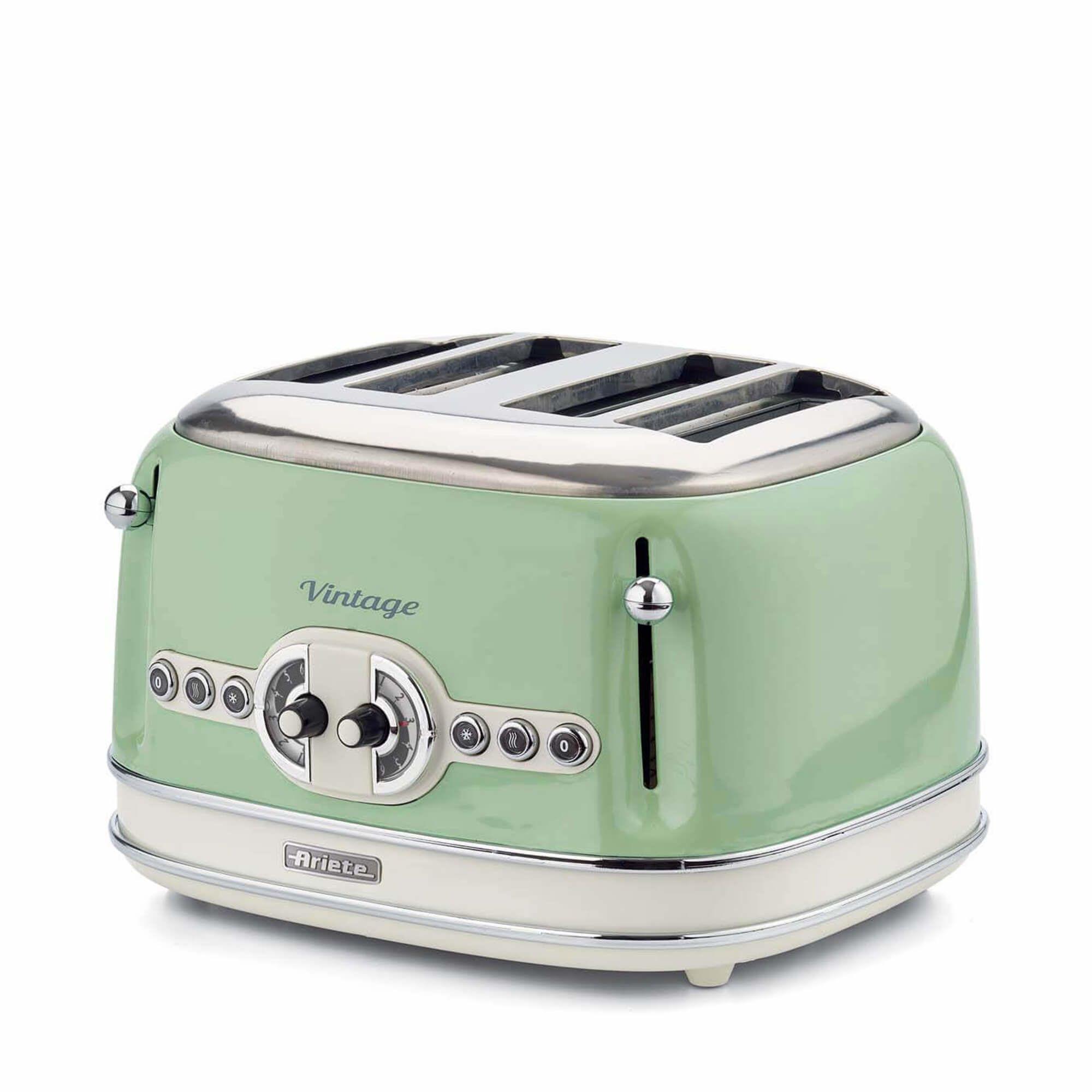 Torradeira ARIETE 0156/04 (1600 W - 4 fatias - Metal - Verde)