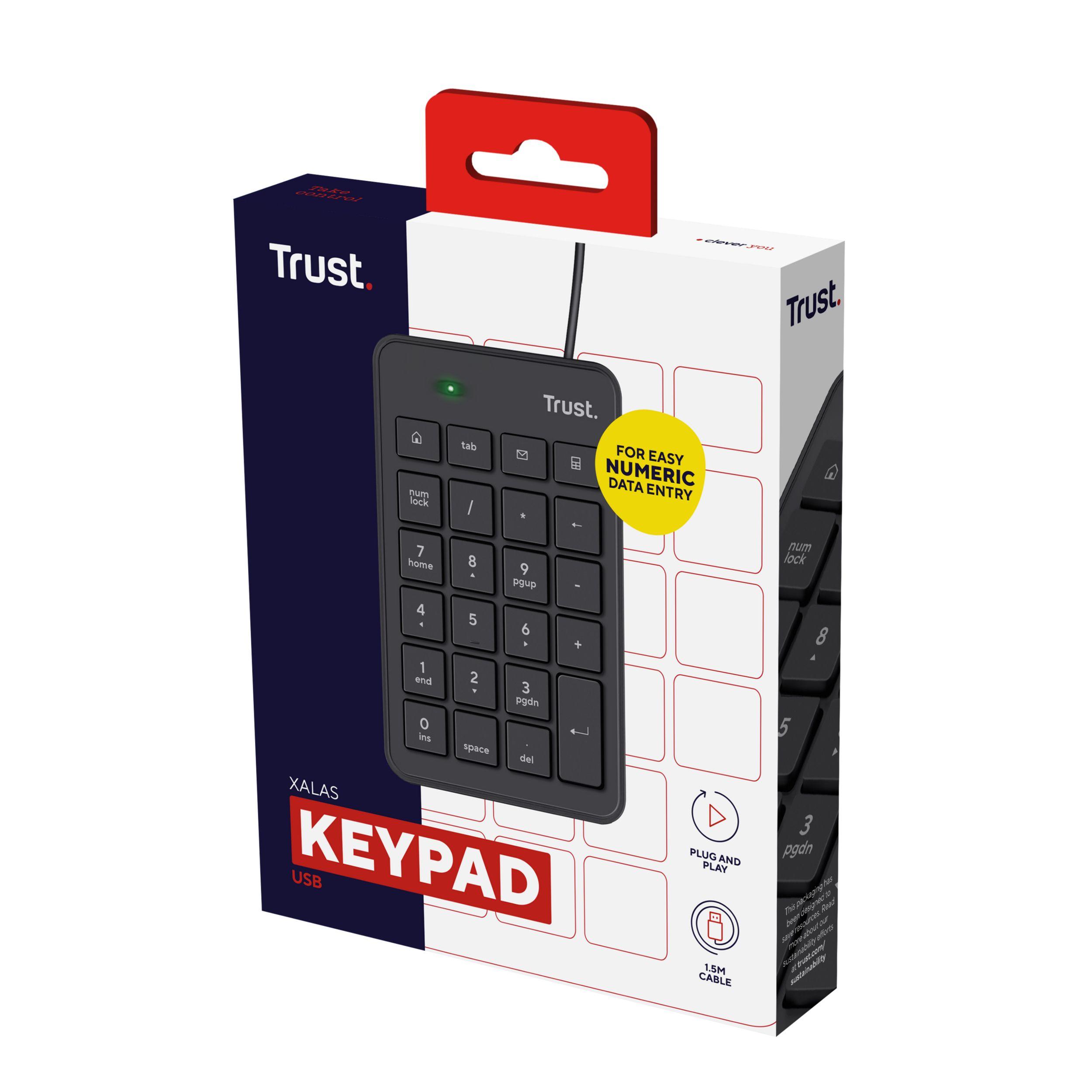 Teclado TRUST Xalas 22221 (Membrana - USB - Sim, 5 - Preto) — miniatura 3