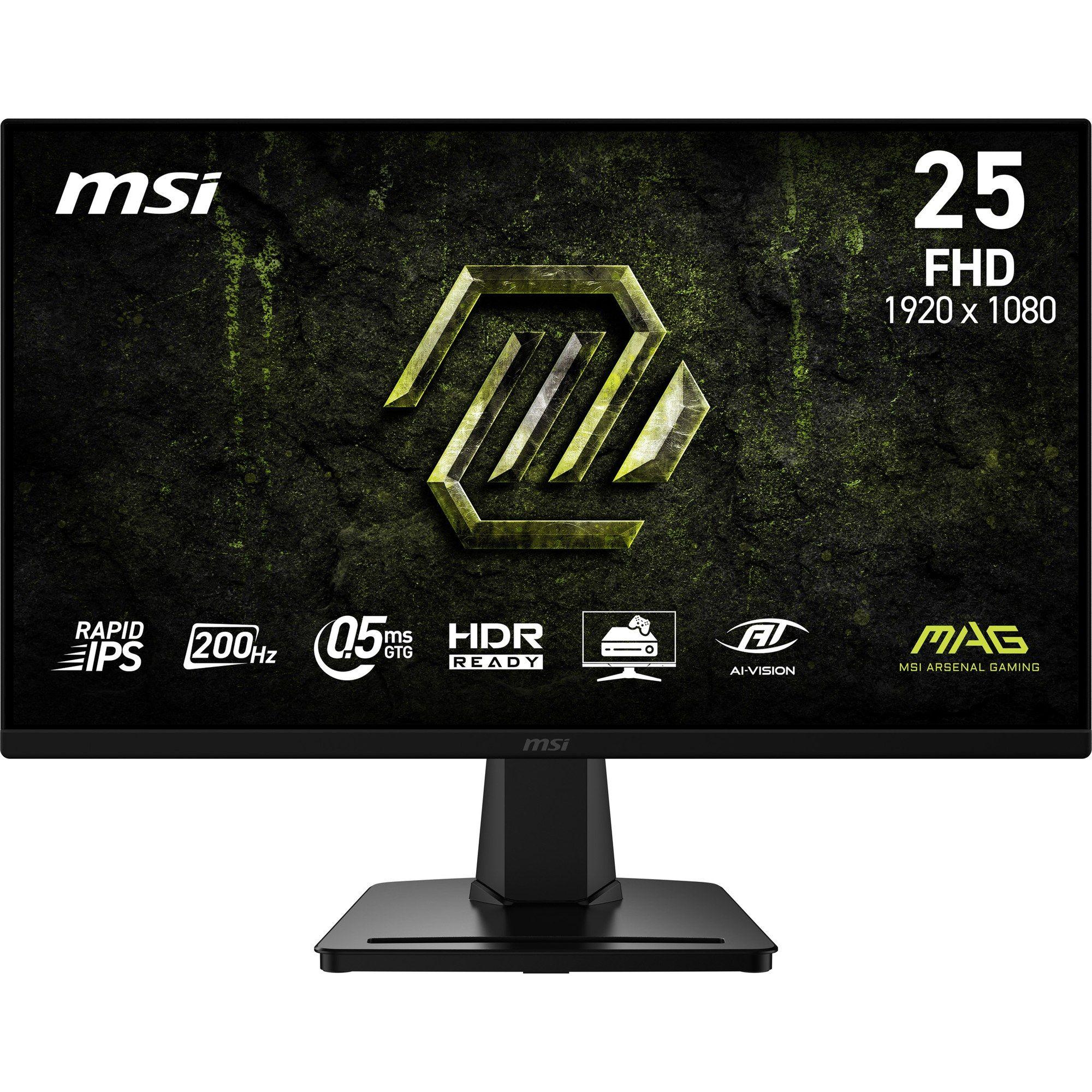 Monitor MSI MAG 256F E20 (24,5" - Rapid IPS - 200 Hz - Preto)