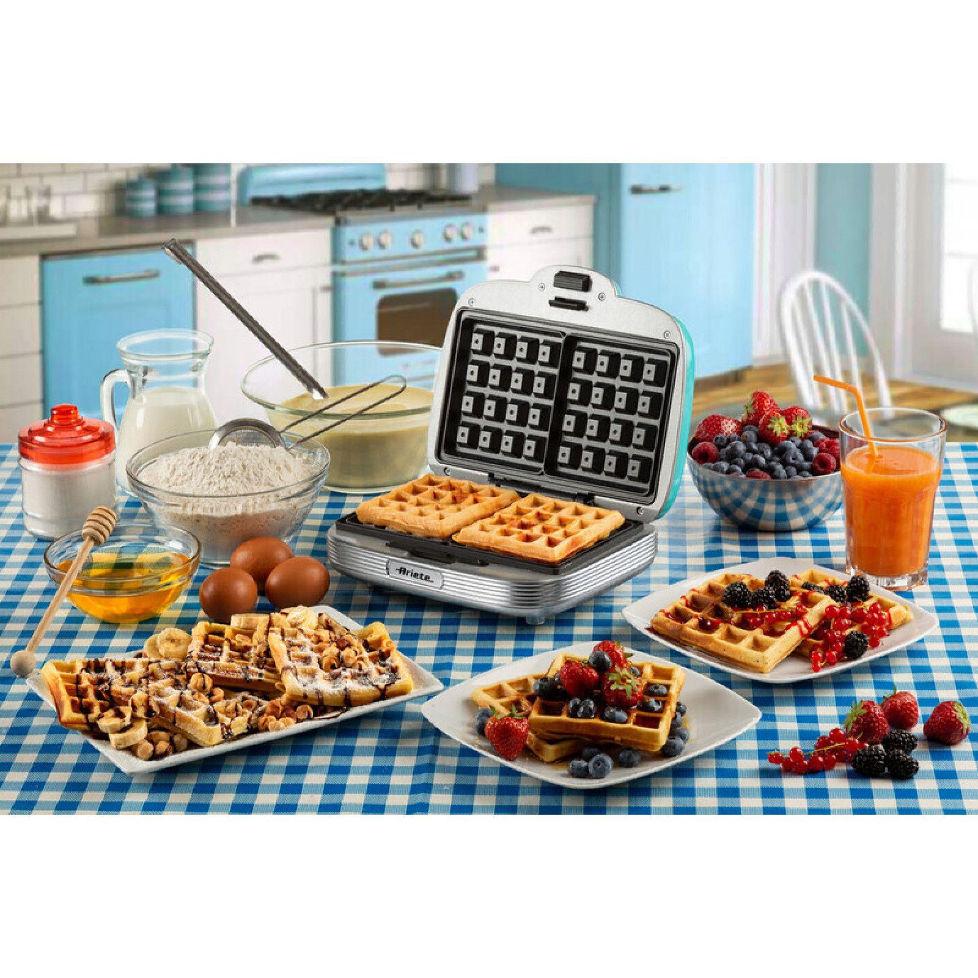Máquina de Waffles ARIETE 1973/01 (Altura 9,5 cm - Azul Claro), miniatura 4