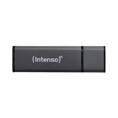 Pen USB INTENSO Alu Line (USB 2.0 - Com tampa - 28 MB/s - Antracite)