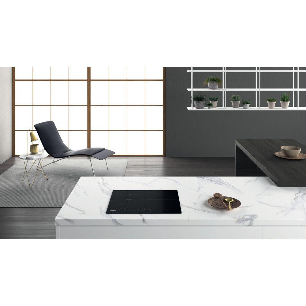 Placa de Indução Encastre WHIRLPOOL WB S5560 NE (3 zonas - 7200 W - Vidro-cerâmica - Preto), miniatura 6