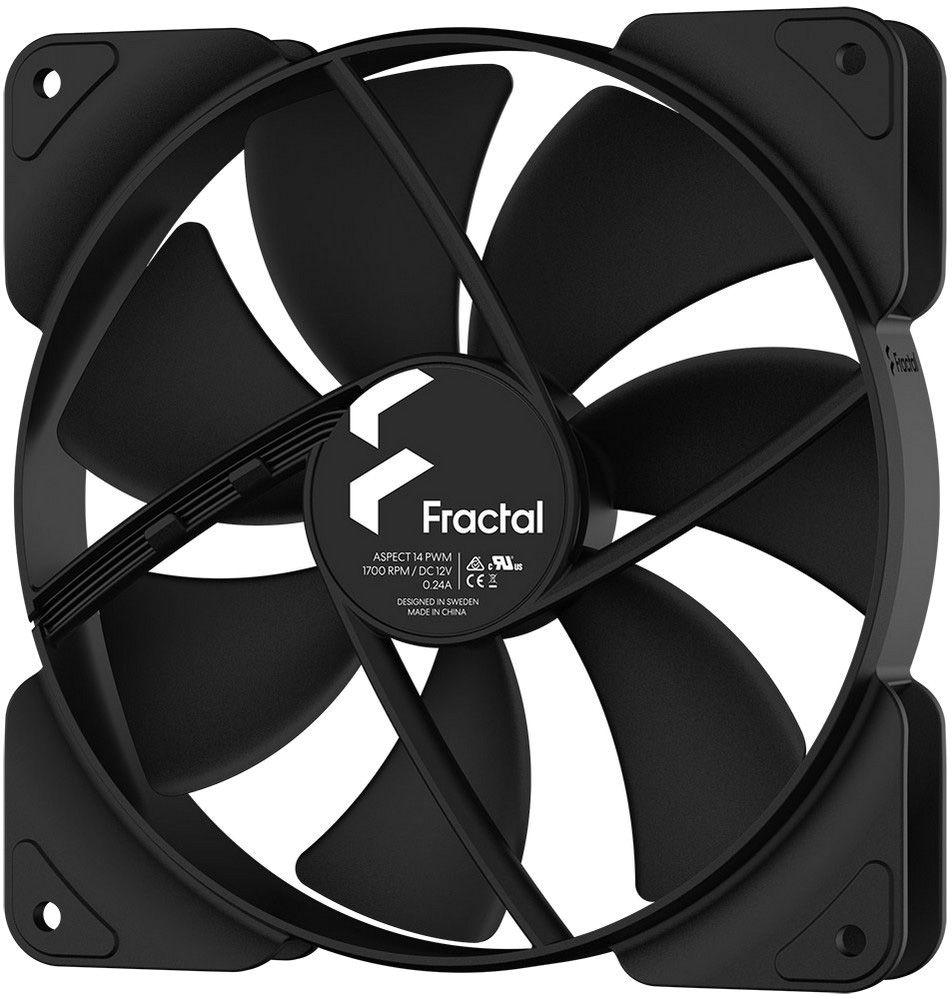 Ventoinha para Caixa de PC FRACTAL DESIGN Aspect 14 PWM (Não suportado - 2,16 W - Preto) — miniatura 3