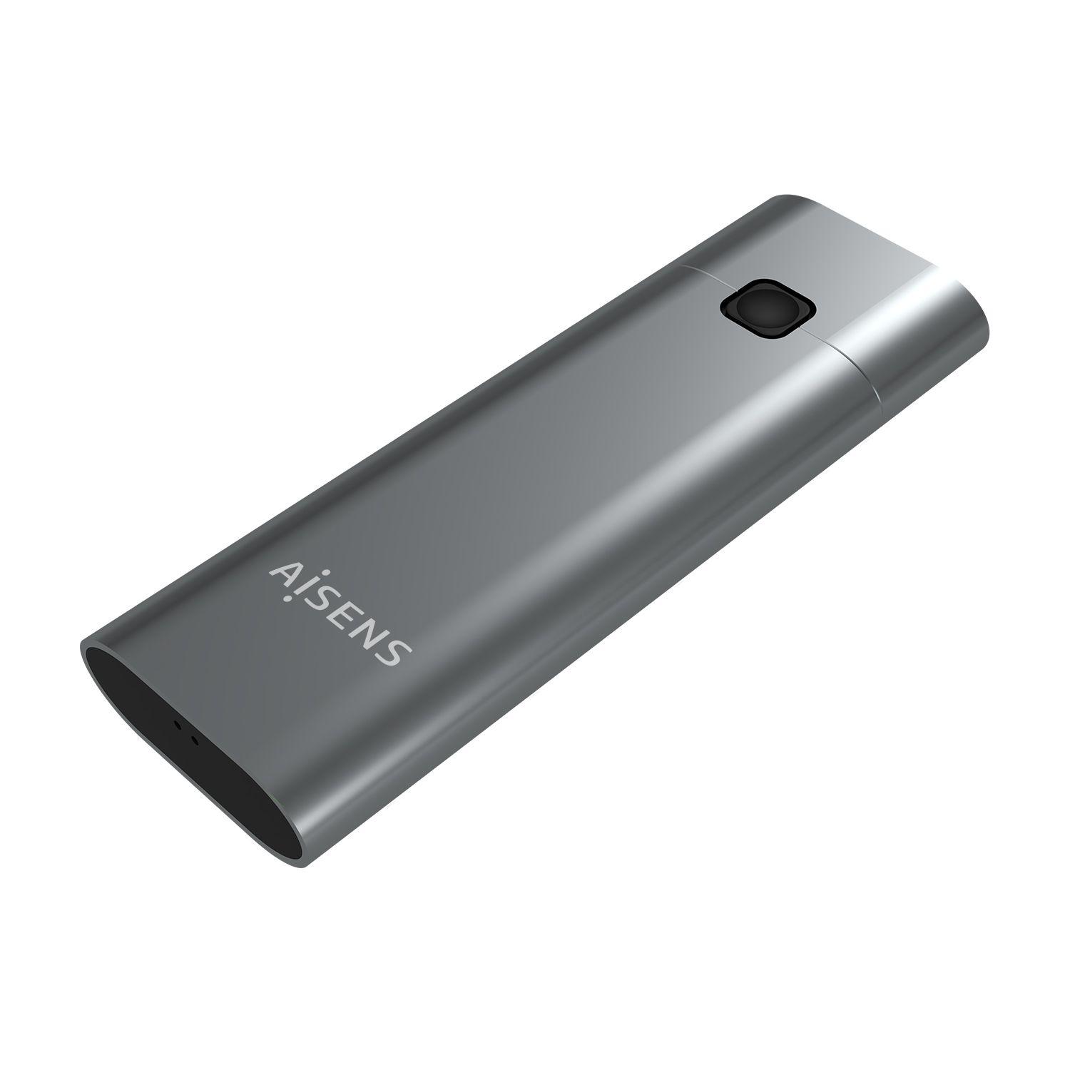Caixa Externa AISENS ASM2-021GR (2 TB - M.2 - Cinzento)