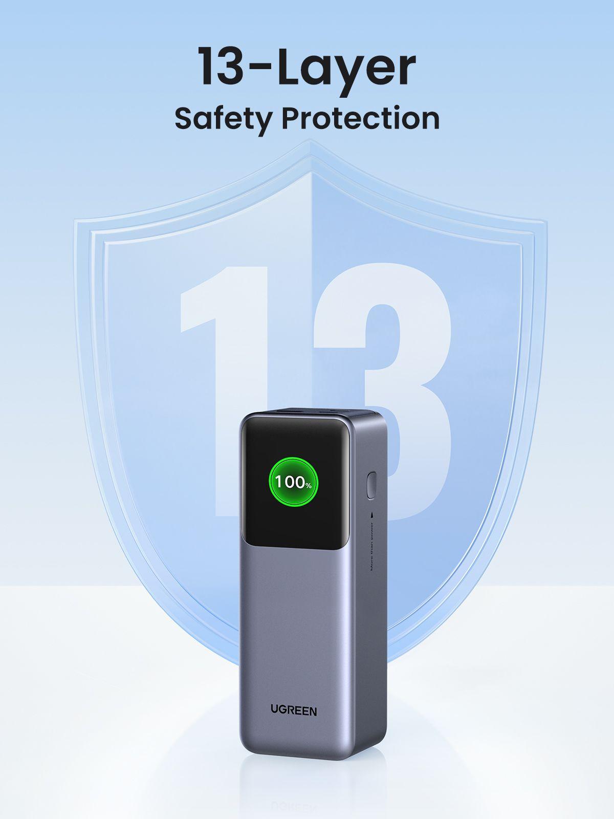 Powerbank UGREEN PB722 Nexode (25000 mAh - 200 W - Cinzento) — miniatura 8