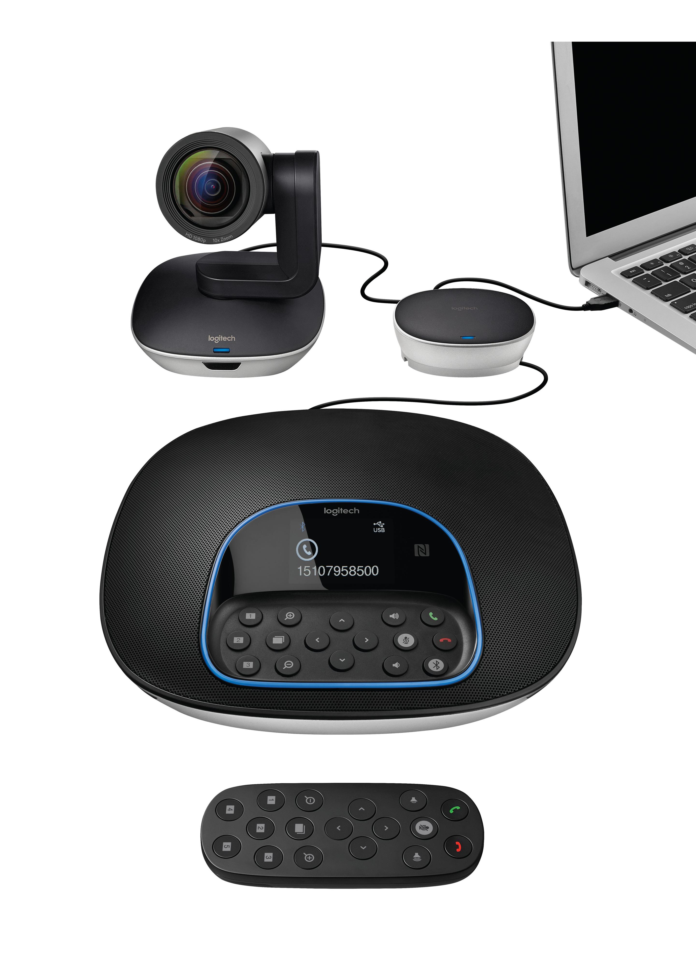 Sistema de Videoconferência LOGITECH Group (Preto e Cinzento) — miniatura 4