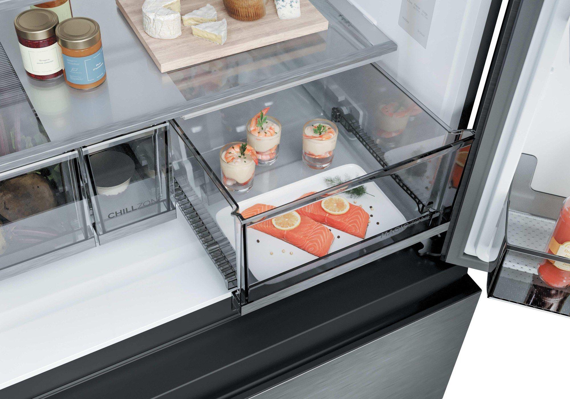 Frigorífico Americano Independente HAIER HFR59F18CWMM (700 L - hOn - 182,5x90,5x73,8 cm - Inox/Platina), miniatura 6