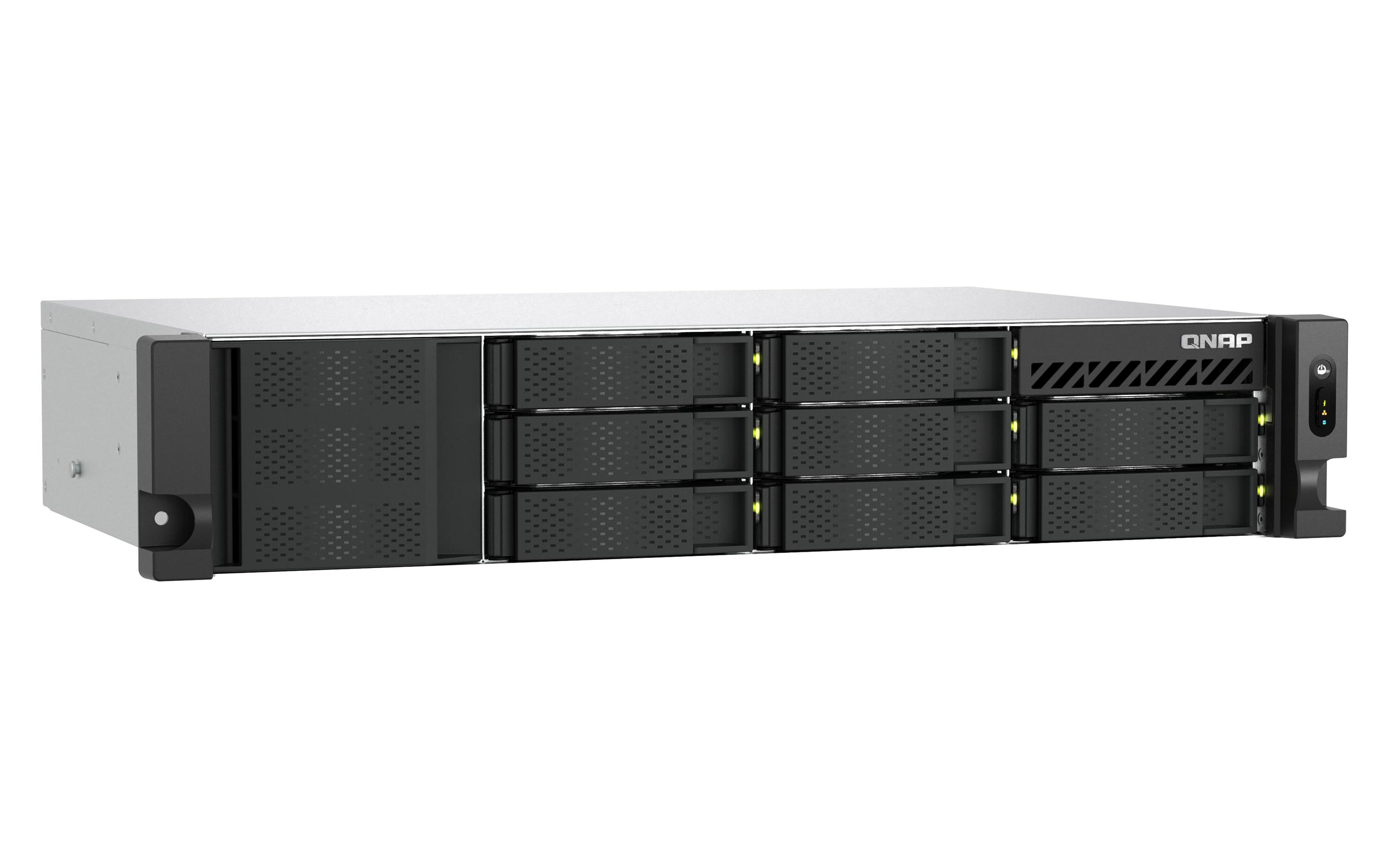 NAS QNAP TS-855EU-RP-8G (Serial ATA II, Serial ATA III - 8 GB - 8 baias - Preto), miniatura 9