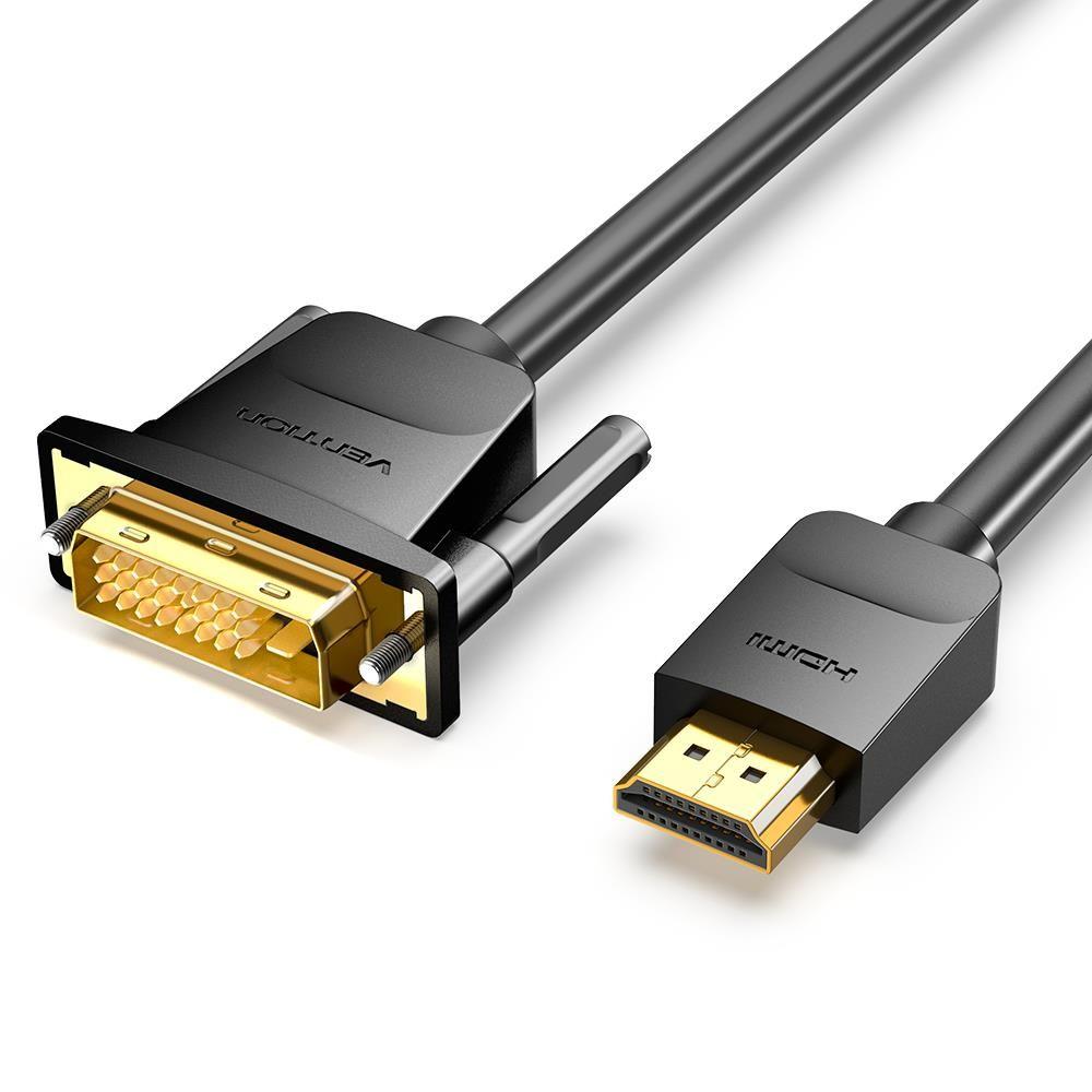Cabo DVI-D para HDMI VENTION ABFBI (3 m - DVI-D - HDMI Type A - Preto) — miniatura 3