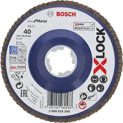 Disco de Lamelas para Rebarbadora BOSCH 2608619209 (Plástico - 125 mm)