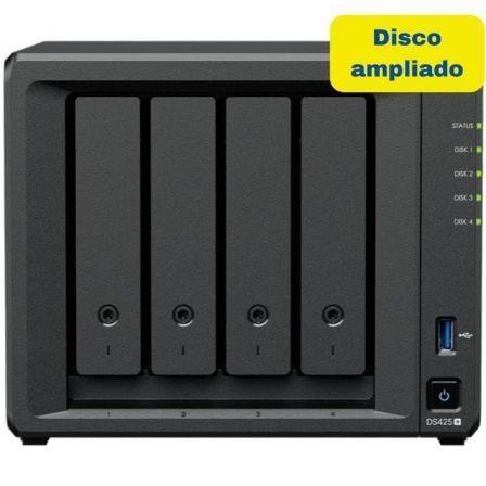 NAS SYNOLOGY DS425+ (2.5GbE - 2 GB DDR4 - Preto)