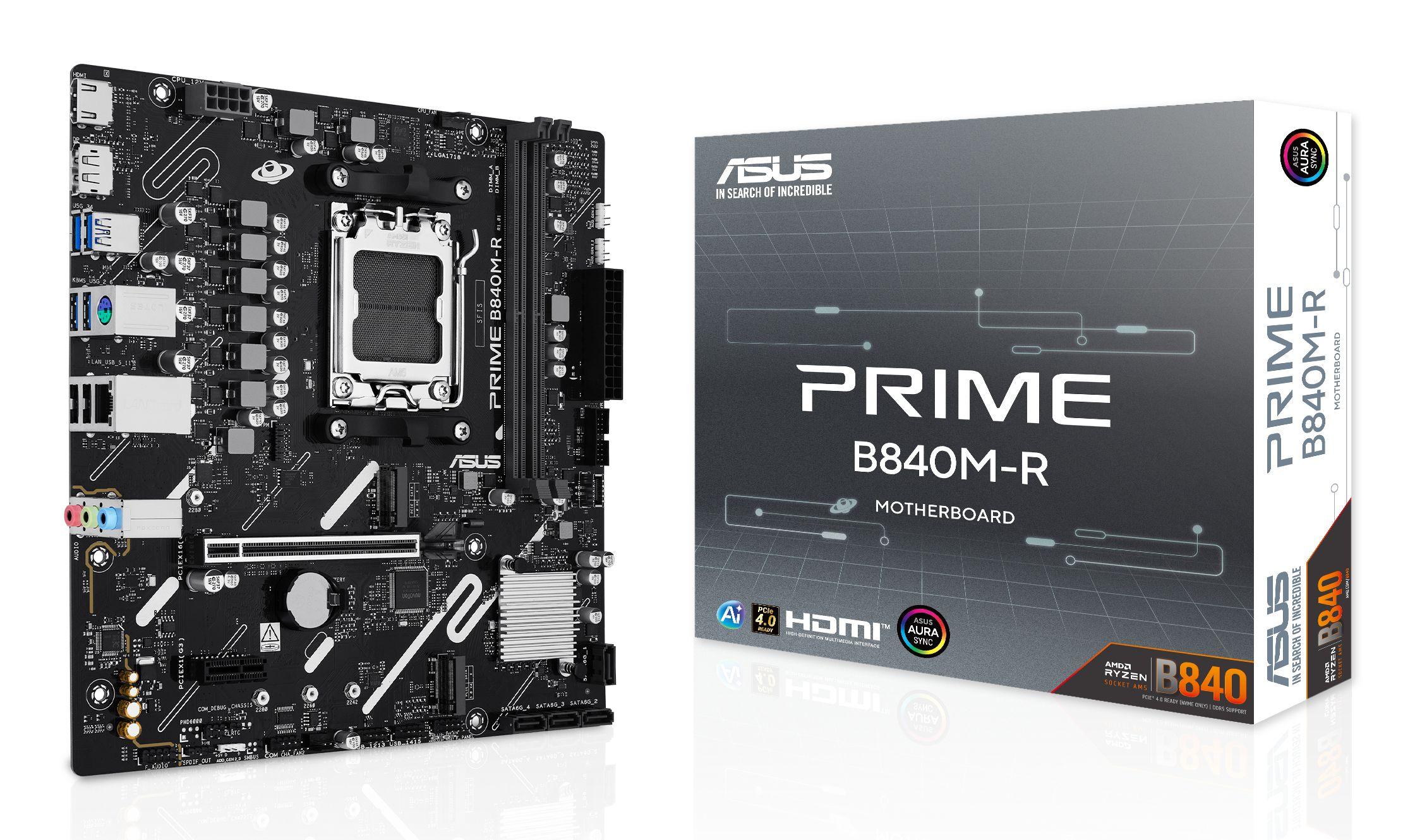 Motherboard ASUS PRIME B840M-R (AM5 - micro ATX - 7600 MHz - Multicor) — miniatura 7