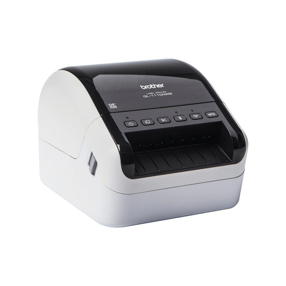 Impressora de Etiquetas BROTHER QL-1110NWBC (AC, USB - Android, iOS - Com fios e sem fios - Preto e Branco) — miniatura 4