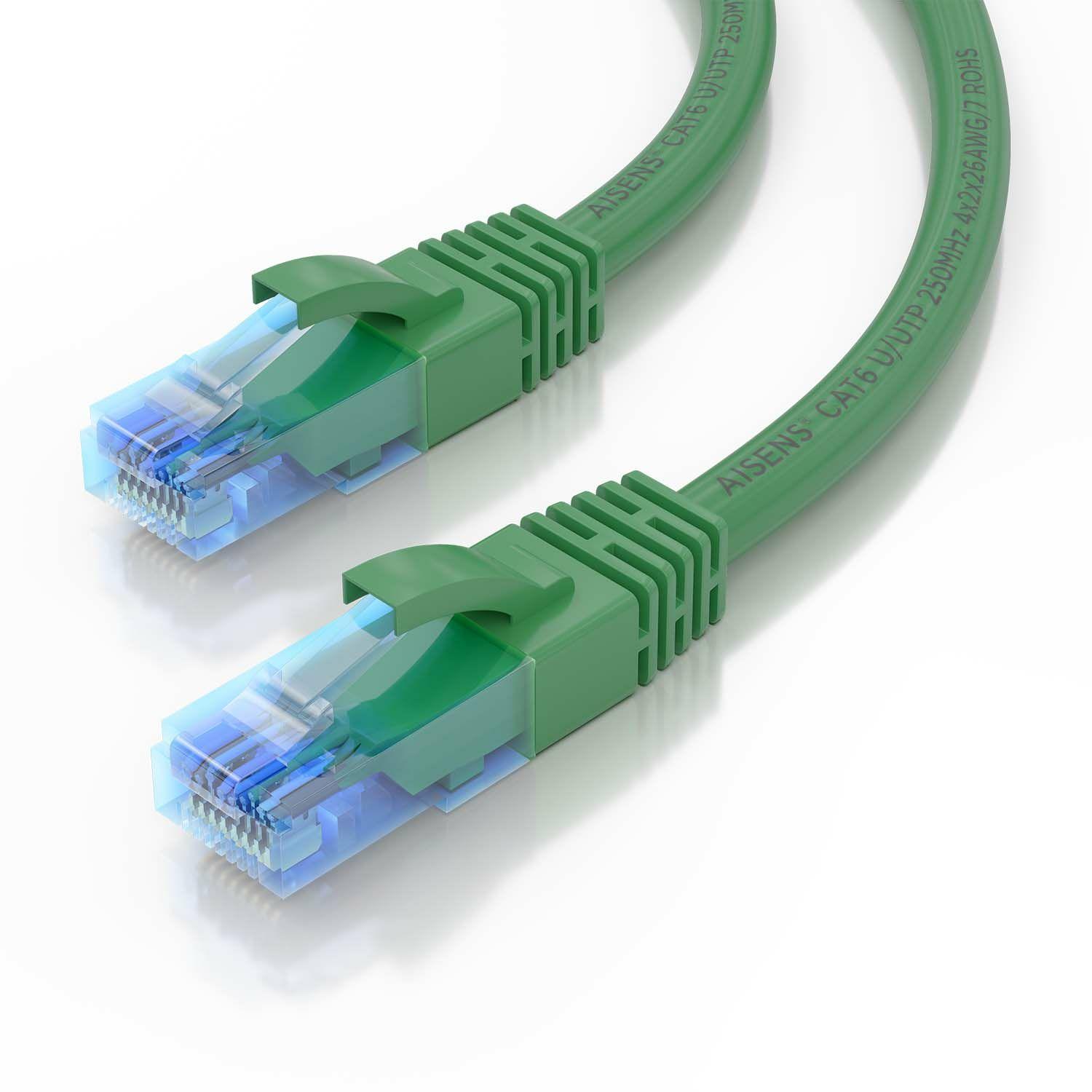 Cabo de Rede AISENS A135-0811 (2 m - Cat6 - RJ-45 - Verde) — miniatura 3