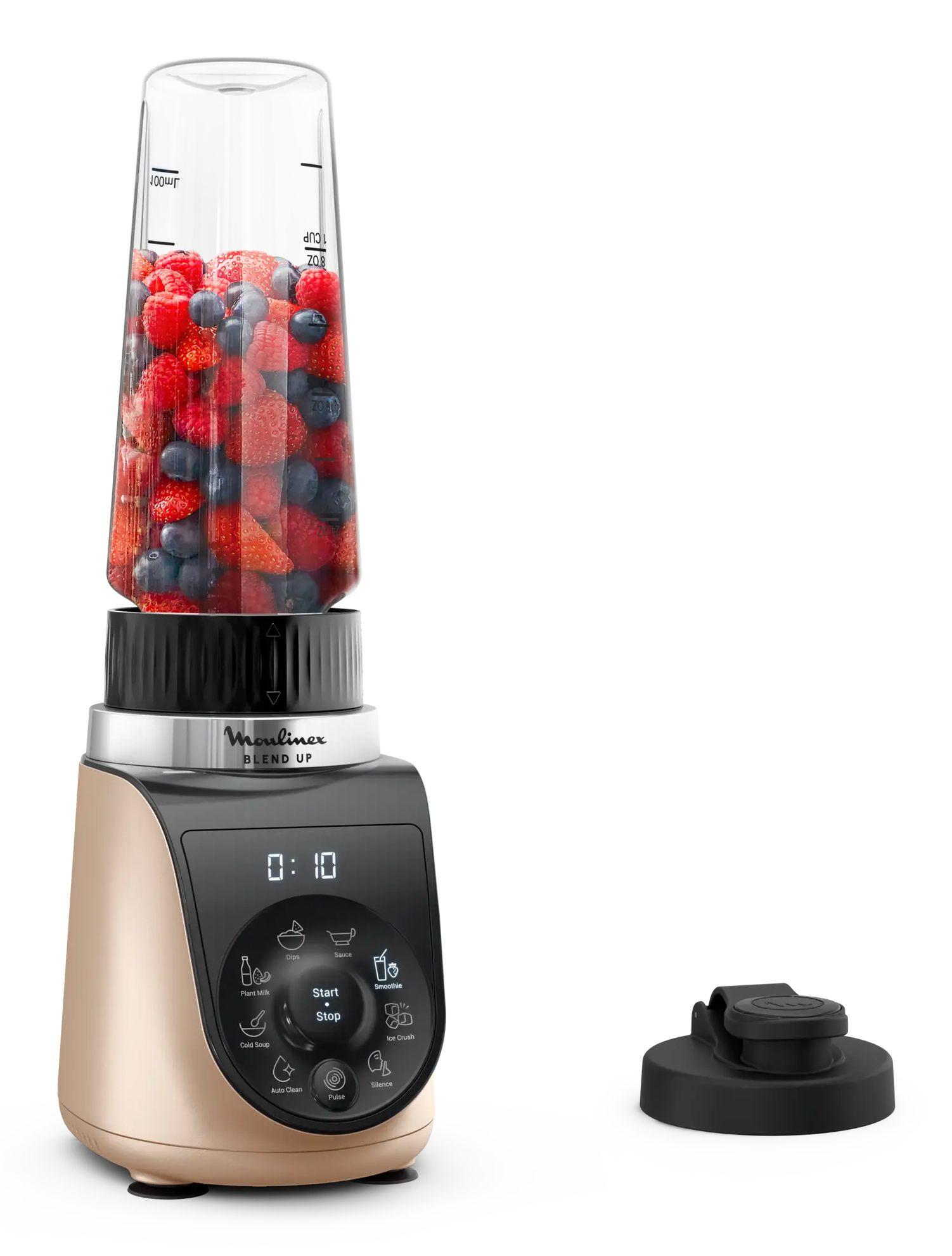 Liquidificadora MOULINEX LM190AF0 (Liquidificador - 1000 W - 0,85 l - Preto e Dourado)
